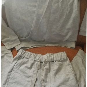 Grey Jogger Set Two Piece